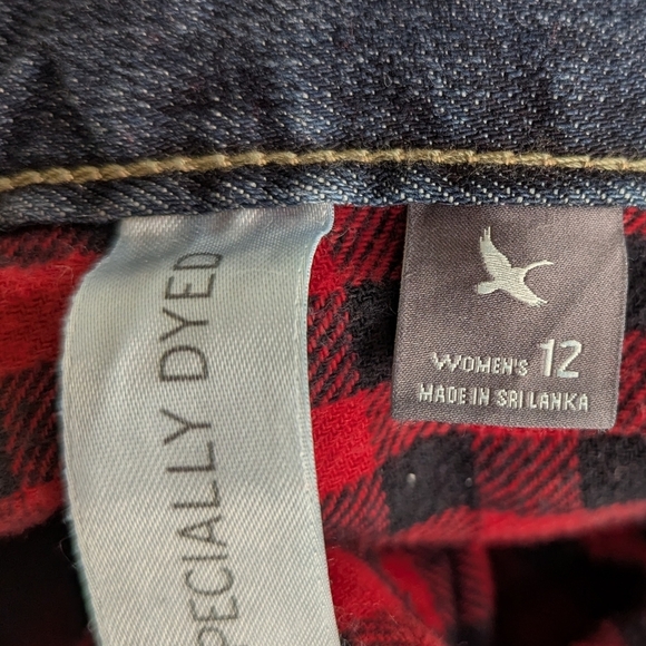 NWT Eddie Bauer Flannel Lined Boyfriend Relaxed Jean Size 12 - Picture 7 of 9